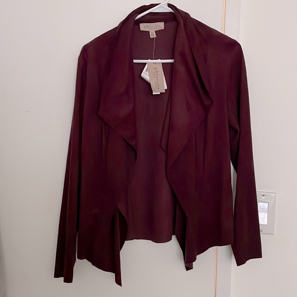 Philosophy faux leather jacket